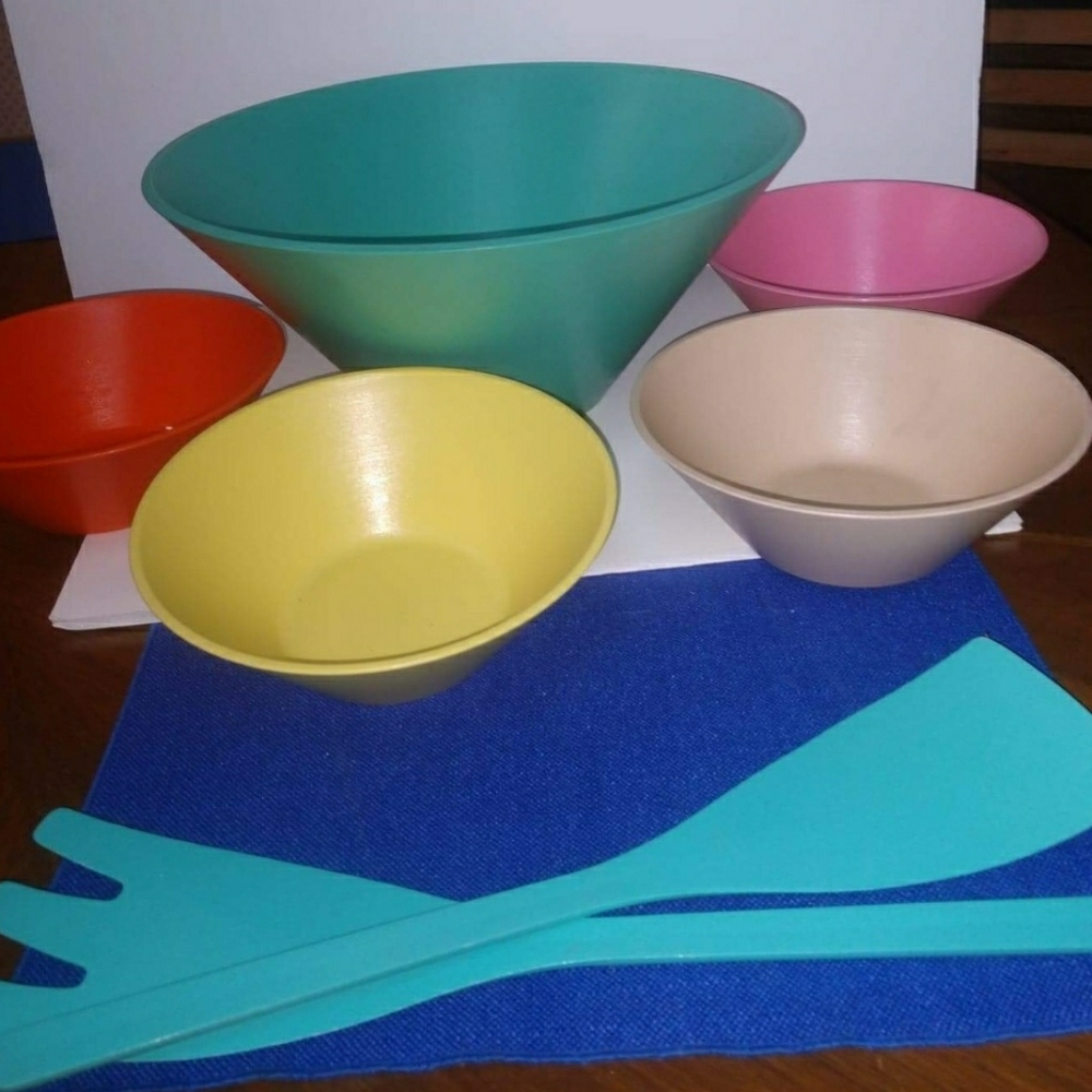 Mid century Salad bowl set